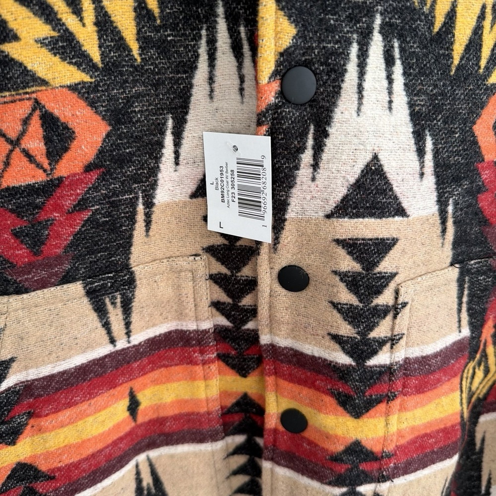 Rock & Roll Denim Men's Large Jacket Southwestern Aztec Snap Button NWT Pockets - Picture 13 of 15